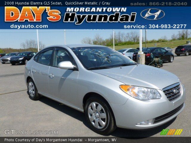 2008 Hyundai Elantra GLS Sedan in QuickSilver Metallic