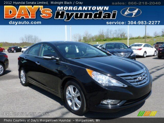 2012 Hyundai Sonata Limited in Midnight Black