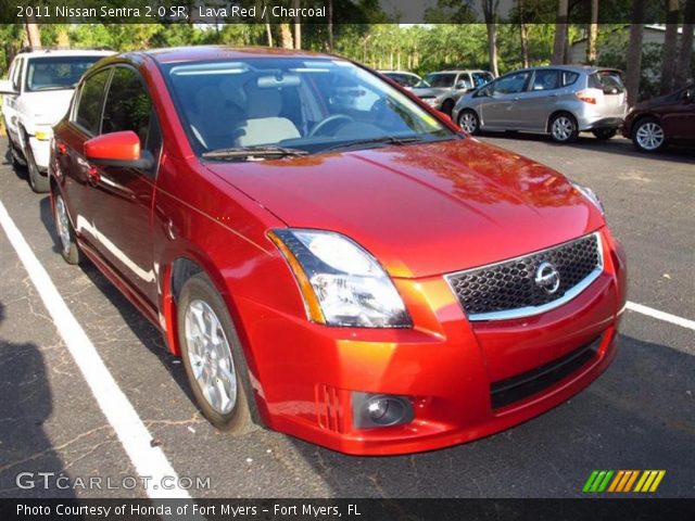 2011 Nissan Sentra 2.0 SR in Lava Red