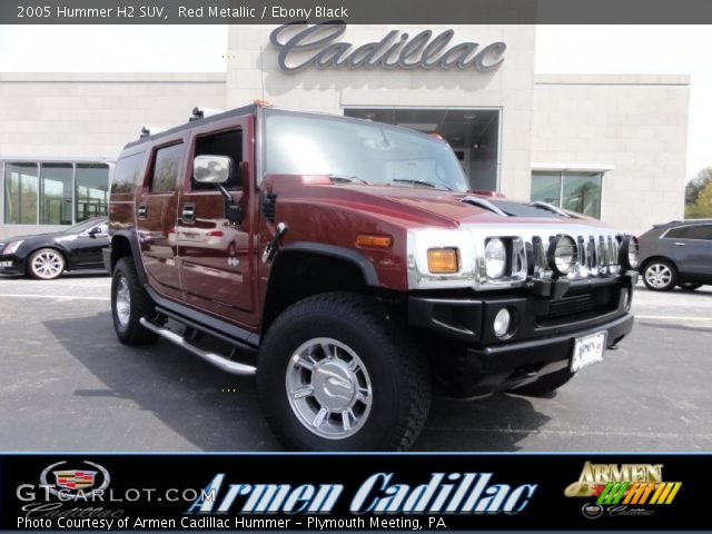 2005 Hummer H2 SUV in Red Metallic