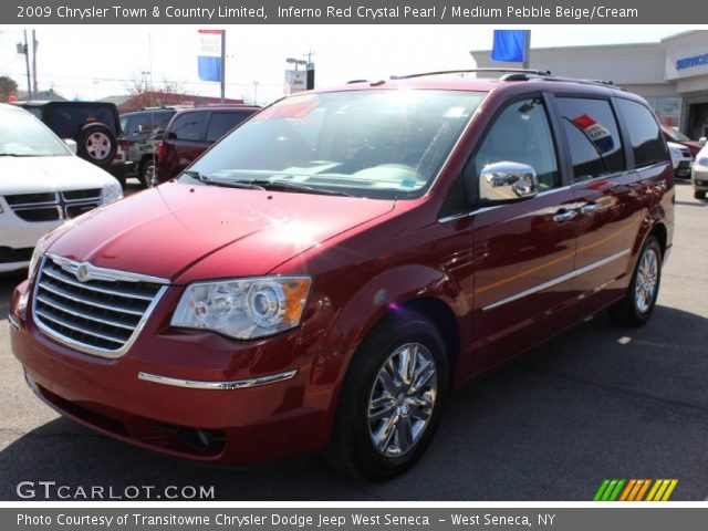 2009 Chrysler Town & Country Limited in Inferno Red Crystal Pearl