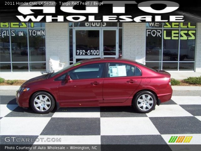 2011 Honda Civic LX Sedan in Tango Red Pearl