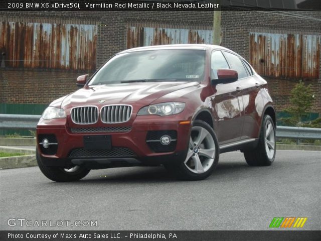 2009 BMW X6 xDrive50i in Vermilion Red Metallic