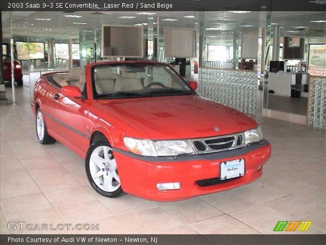 2003 Saab 9-3 SE Convertible in Laser Red