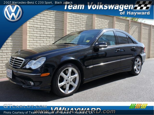 2007 Mercedes-Benz C 230 Sport in Black