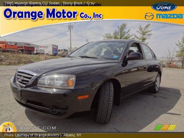 2006 Hyundai Elantra GLS Sedan in Ebony Black