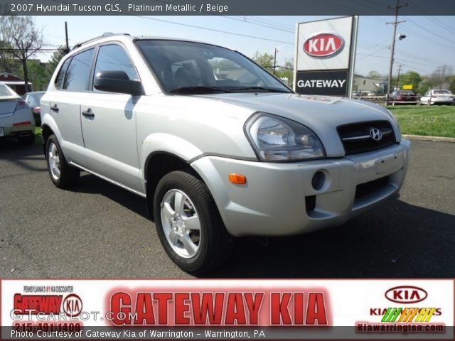 2007 Hyundai Tucson GLS in Platinum Metallic