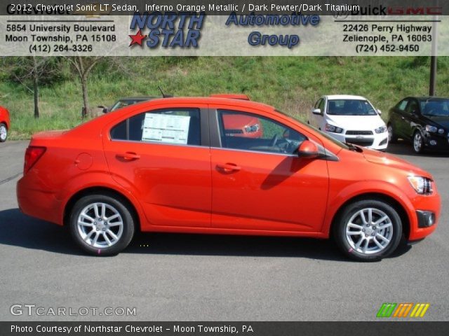 2012 Chevrolet Sonic LT Sedan in Inferno Orange Metallic