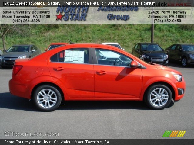 2012 Chevrolet Sonic LT Sedan in Inferno Orange Metallic