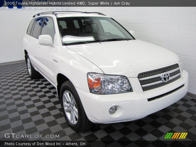 2006 Toyota Highlander Hybrid Limited 4WD in Super White