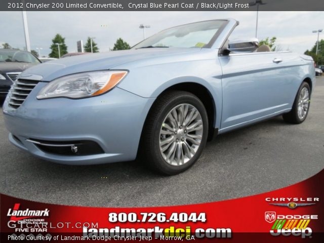 2012 Chrysler 200 Limited Convertible in Crystal Blue Pearl Coat