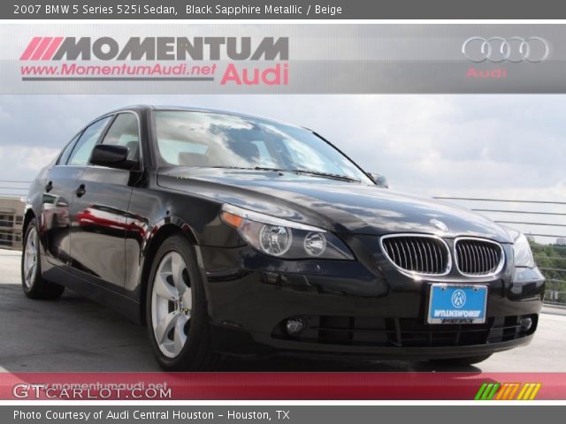 2007 BMW 5 Series 525i Sedan in Black Sapphire Metallic