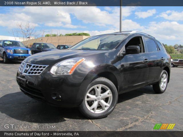 Black 2008 nissan rogue