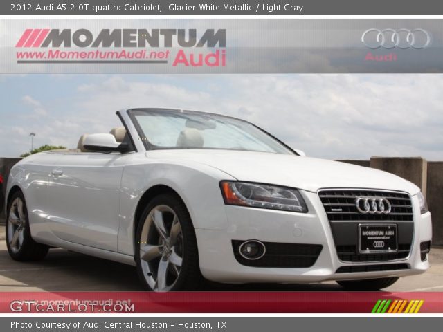 2012 Audi A5 2.0T quattro Cabriolet in Glacier White Metallic