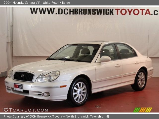 2004 Hyundai Sonata V6 in White Pearl