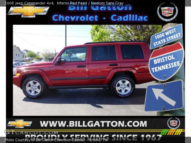 2006 Jeep Commander 4x4 in Inferno Red Pearl