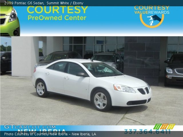 2009 Pontiac G6 Sedan in Summit White