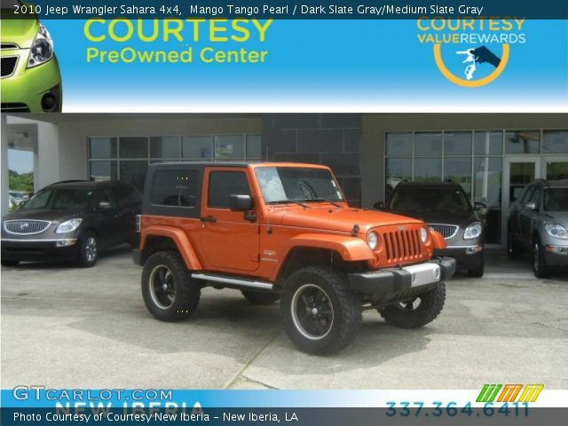 2010 Jeep Wrangler Sahara 4x4 in Mango Tango Pearl