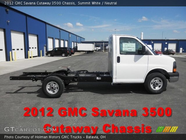 2012 GMC Savana Cutaway 3500 Chassis in Summit White