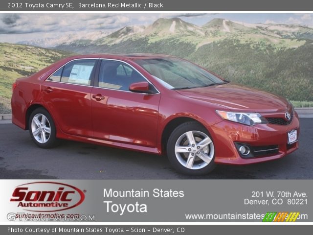 2012 Toyota Camry SE in Barcelona Red Metallic