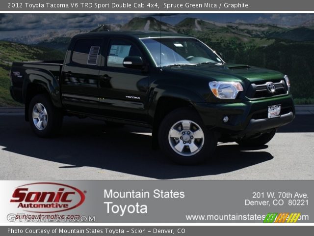 2012 Toyota Tacoma V6 TRD Sport Double Cab 4x4 in Spruce Green Mica