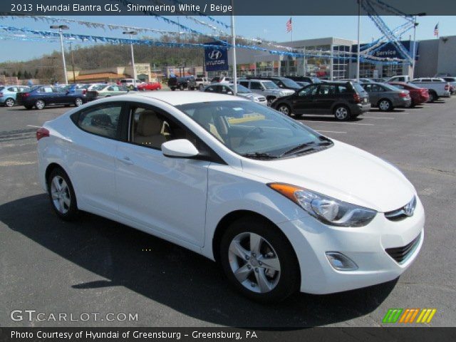 2013 Hyundai Elantra GLS in Shimmering White