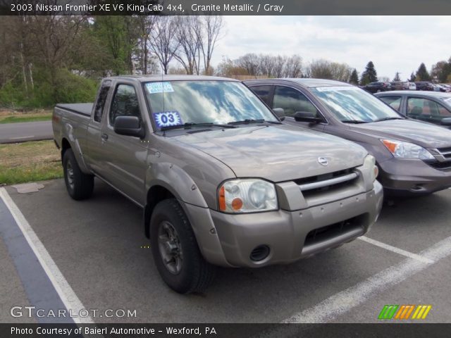 2003 Nissan Frontier XE V6 King Cab 4x4 in Granite Metallic