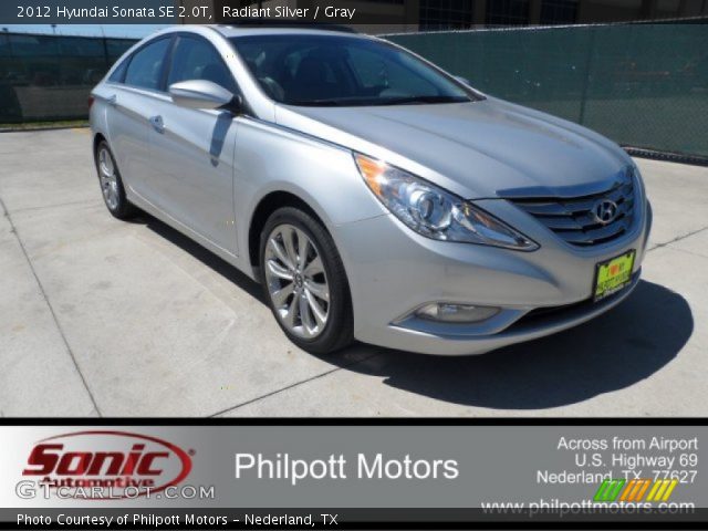 2012 Hyundai Sonata SE 2.0T in Radiant Silver