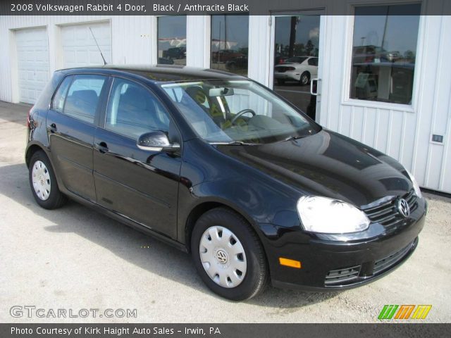 2008 Volkswagen Rabbit 4 Door in Black