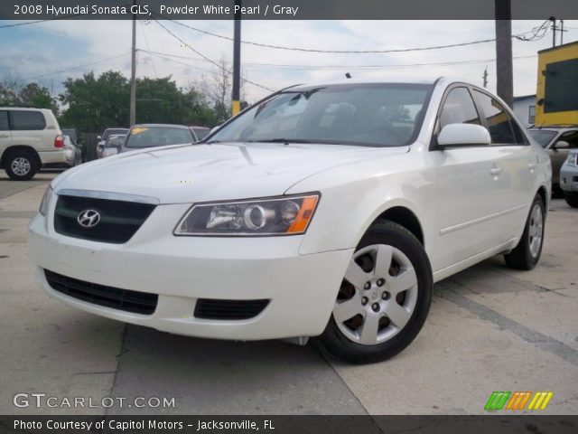 2008 Hyundai Sonata GLS in Powder White Pearl