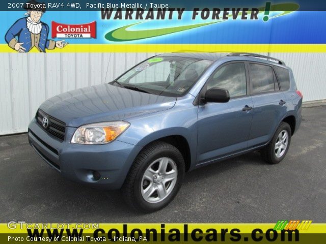 2007 Toyota RAV4 4WD in Pacific Blue Metallic