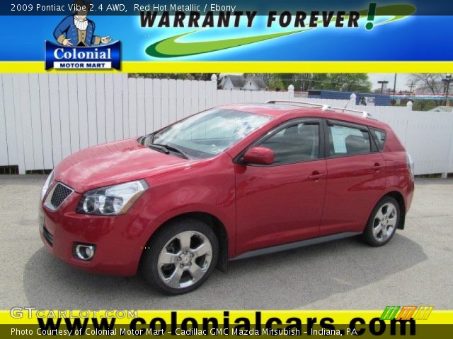 2009 Pontiac Vibe 2.4 AWD in Red Hot Metallic