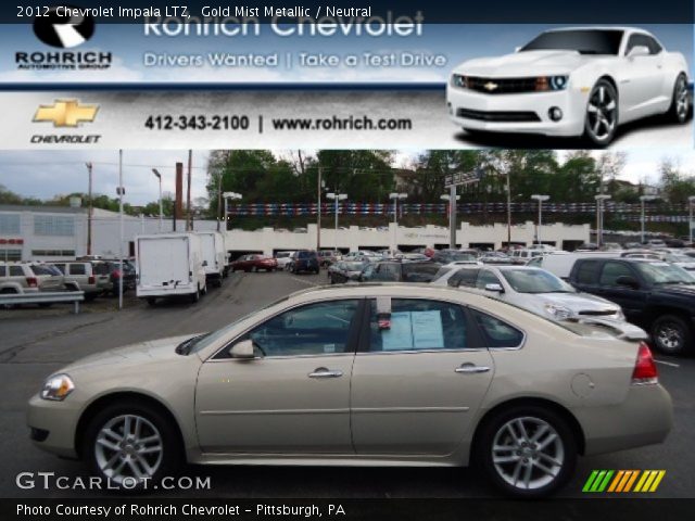 2012 Chevrolet Impala LTZ in Gold Mist Metallic