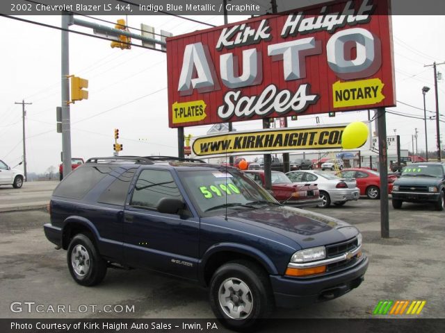 2002 Chevrolet Blazer LS 4x4 in Indigo Blue Metallic