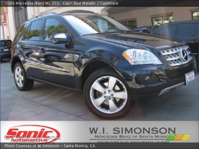 2009 Mercedes-Benz ML 350 in Capri Blue Metallic