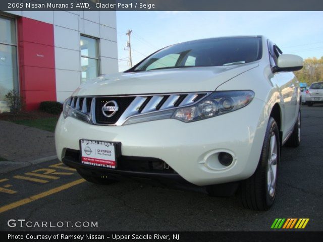 2009 Nissan Murano S AWD in Glacier Pearl