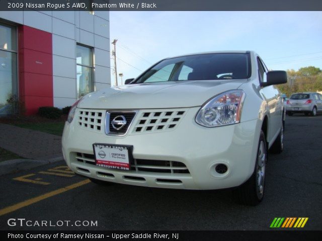 2009 Nissan Rogue S AWD in Phantom White