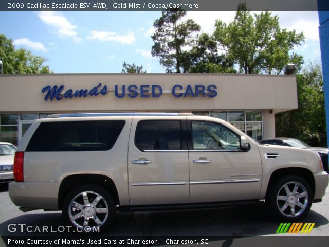 2009 Cadillac Escalade ESV AWD in Gold Mist