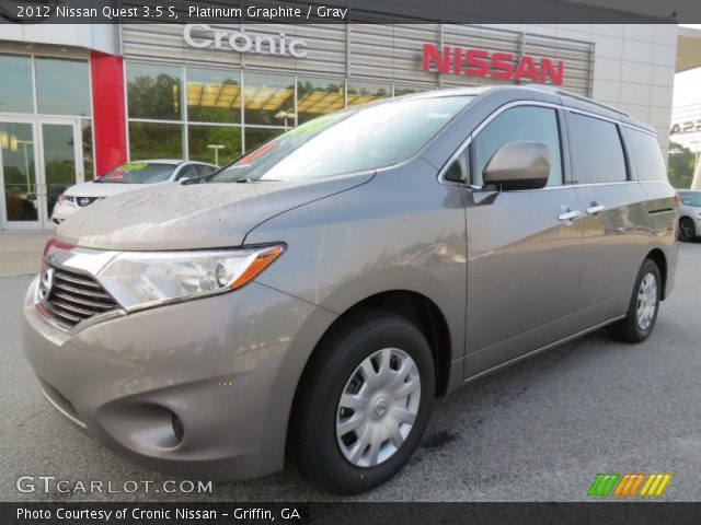 2012 Nissan Quest 3.5 S in Platinum Graphite