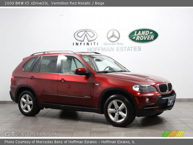 2009 BMW X5 xDrive30i in Vermillion Red Metallic