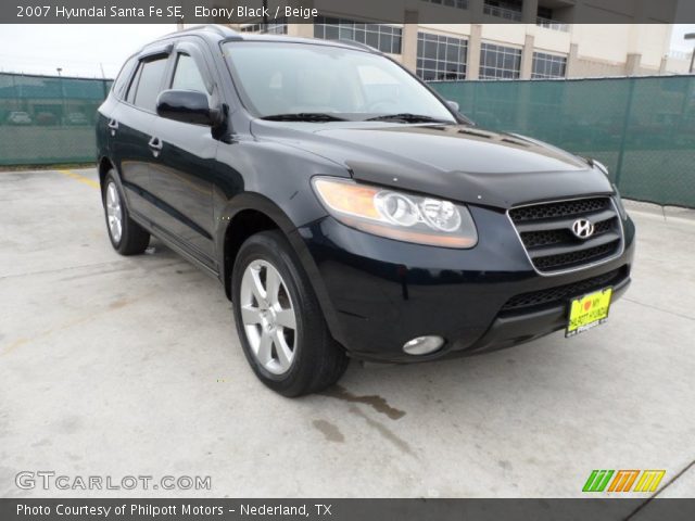 2007 Hyundai Santa Fe SE in Ebony Black