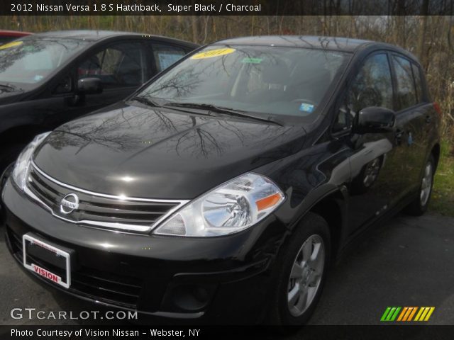 2012 Nissan Versa 1.8 S Hatchback in Super Black