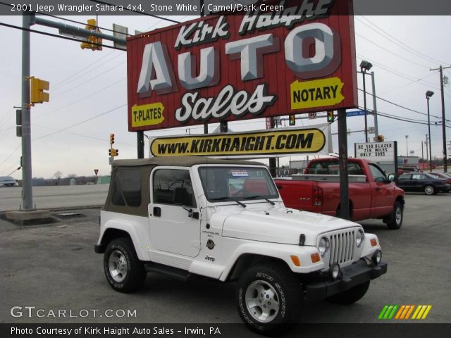 2001 Jeep Wrangler Sahara 4x4 in Stone White