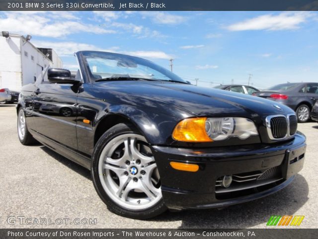 2001 BMW 3 Series 330i Convertible in Jet Black