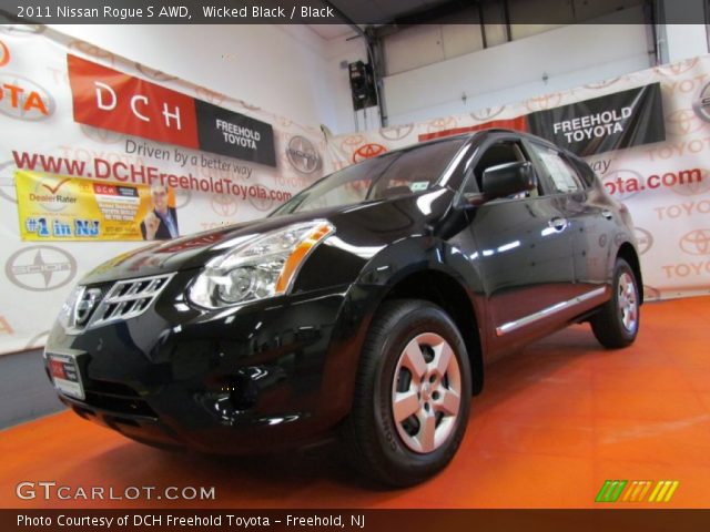 2011 Nissan Rogue S AWD in Wicked Black