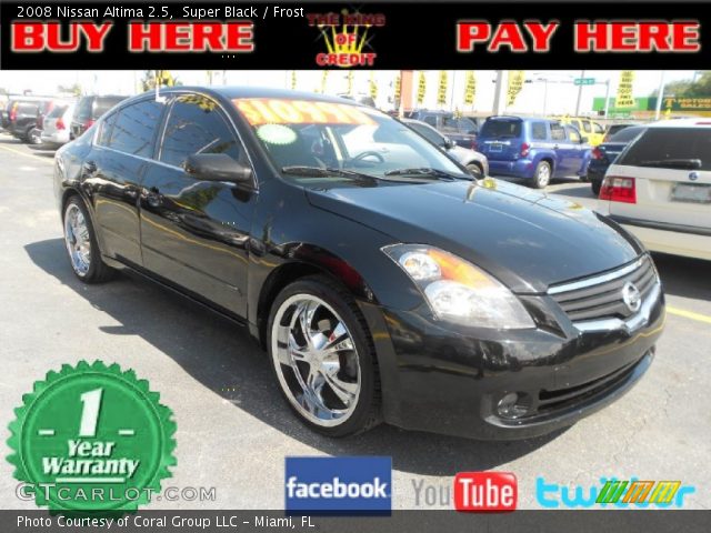 2008 Nissan Altima 2.5 in Super Black