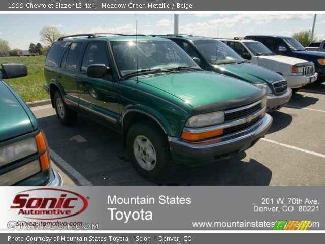 1999 Chevrolet Blazer LS 4x4 in Meadow Green Metallic