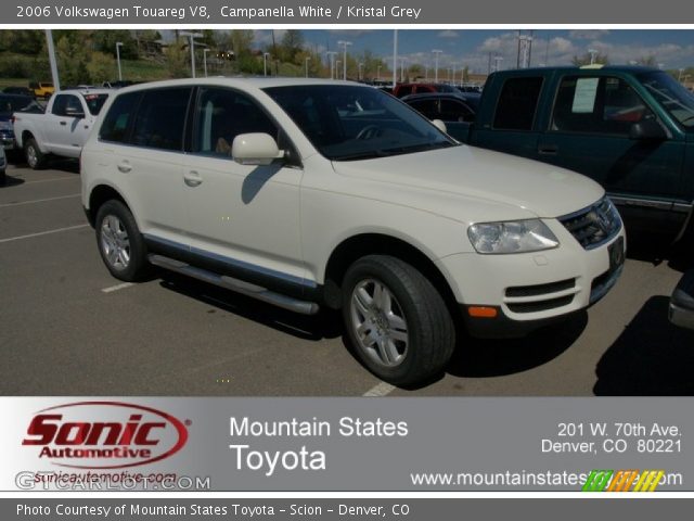 2006 Volkswagen Touareg V8 in Campanella White