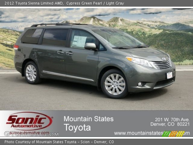 2012 Toyota Sienna Limited AWD in Cypress Green Pearl