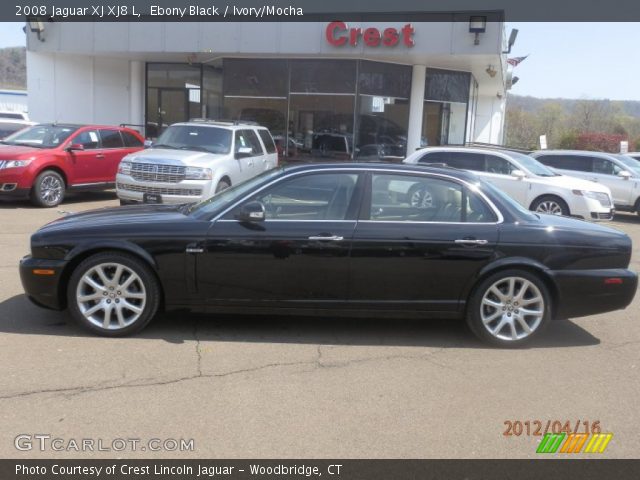 2008 Jaguar XJ XJ8 L in Ebony Black